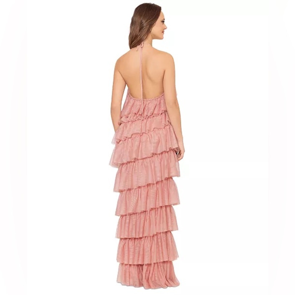 NWT Betsy & Adam
Women's layered Ruffle Halter Gown size 8, 12 - Picture 5 of 16